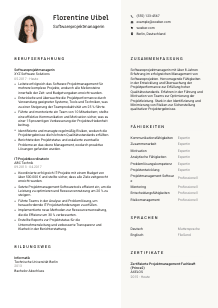 Lebenslauf-Vorlage für Softwareprojektmanager*in #2