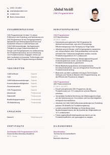 Lebenslauf-Vorlage für CNC-Programmierer*in #3