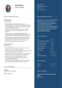 Lebenslauf-Vorlage für Software-Berater*in #2