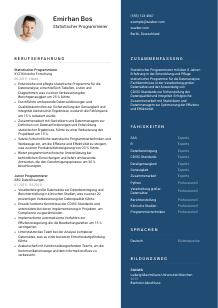 Lebenslauf-Vorlage für Statistische*r Programmierer*in #2