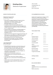 Lebenslauf-Vorlage für Statistische*r Programmierer*in #1