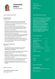 Lebenslauf-Vorlage für Eventkoordinator*in #2