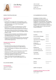 Lebenslauf-Vorlage für Eventplaner*in #2