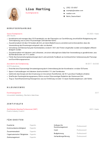 Lebenslauf-Vorlage für Eventplaner*in #1