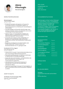Lebenslauf-Vorlage für Reisenmanager*in #2
