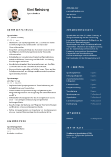 Lebenslauf-Vorlage für Sportdirektor*in #2