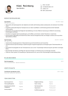 Lebenslauf-Vorlage für Sportdirektor*in #3
