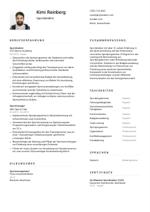 Lebenslauf-Vorlage für Sportdirektor*in #1