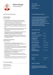 Lebenslauf-Vorlage für Fitnessmanager*in #2