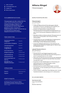 Lebenslauf-Vorlage für Fitnessmanager*in #3