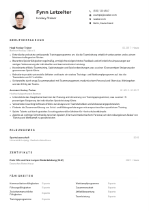 Lebenslauf-Muster für Hockey-Trainer*in