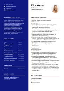 Lebenslauf-Vorlage für Freizeit- und Fitnessmitarbeiter*in #3