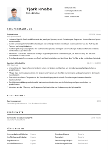 Lebenslauf-Vorlage für Schiedsrichter*in #2