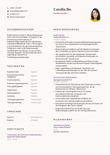Lebenslauf-Vorlage für Rudertrainer*in #3