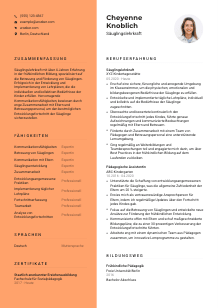 Lebenslauf-Vorlage für Säuglingslehrkraft #3