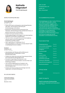 Lebenslauf-Vorlage für Kleinkindpädagog*in #2