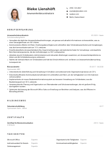 Lebenslauf-Muster für Anwesenheitskoordinator*in