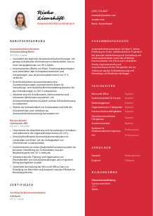 Lebenslauf-Vorlage für Anwesenheitskoordinator*in #3