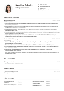 Lebenslauf-Muster für Bildungsadministrator*in