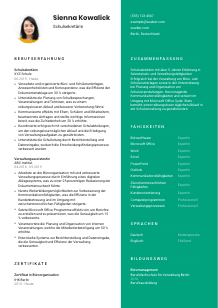 Lebenslauf-Vorlage für Schulsekretär*in #2