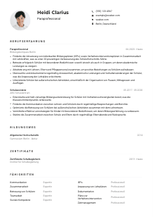 Lebenslauf-Muster für Paraprofessional*e