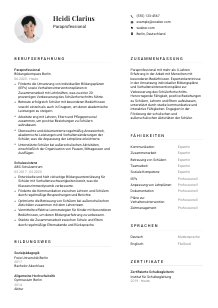 Lebenslauf-Vorlage für Paraprofessional*e #1