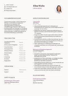 Lebenslauf-Vorlage für Lehrassistenz #3