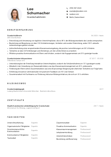 Lebenslauf-Muster für Grundschullehrer*in
