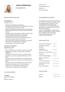 Lebenslauf-Vorlage für Sonntagslehrer*in #1