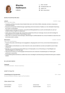 Lebenslauf-Muster für Lehrer*in