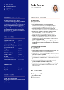 Lebenslauf-Vorlage für Virtuelle*r Lehrer*in #3