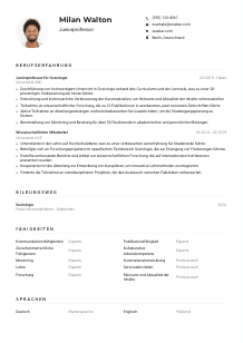 Lebenslauf-Muster für Juniorprofessor*in