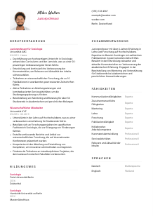 Lebenslauf-Vorlage für Juniorprofessor*in #2