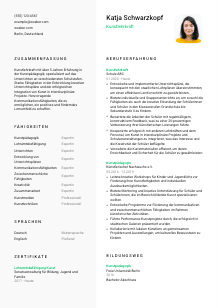 Lebenslauf-Vorlage für Kunstlehrkraft #2