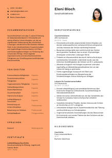 Lebenslauf-Vorlage für Geschichtslehrkraft #3