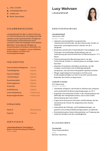Lebenslauf-Vorlage für Literaturlehrkraft #3