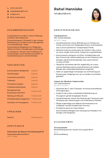 Lebenslauf-Vorlage für Schulbusfahrer*in #3