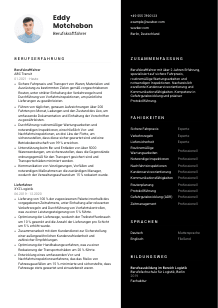 Lebenslauf-Vorlage für Berufskraftfahrer*in #3