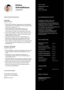 Lebenslauf-Vorlage für Zugbegleiter*in #3