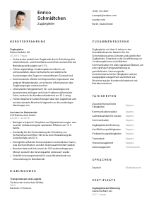 Lebenslauf-Vorlage für Zugbegleiter*in #1