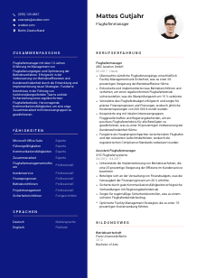 Lebenslauf-Vorlage für Flughafenmanager*in #3