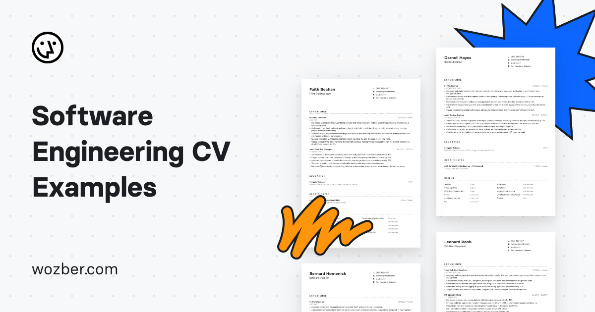 93 Software Engineering CV Examples | Wozber