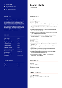 Loan Officer Resume Template #21