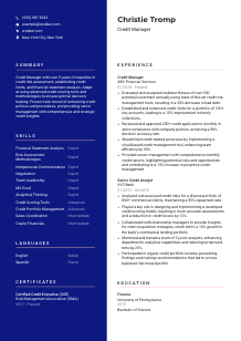 Credit Manager Resume Template #21