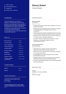 Financial Analyst Resume Template #21