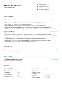Financial Assistant Resume Template #18