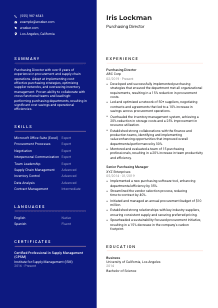Purchasing Director Resume Template #21