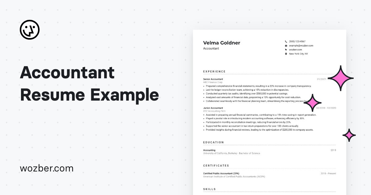 Accountant Resume Example