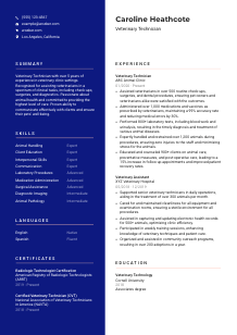 Veterinary Technician CV Template #3