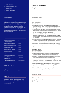 Dog Trainer Resume Template #3